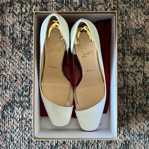 100% Authentic Christian Louboutin Provisore 55 Patent PVC Heels, 39.5 ♥️
